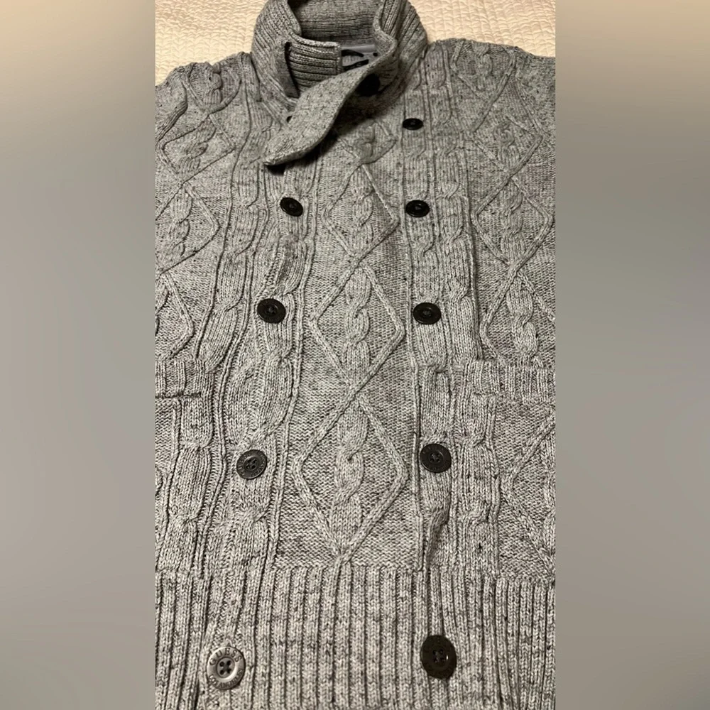 Vintage GUESS Double breasted cable sweater - Picture 7 of 15